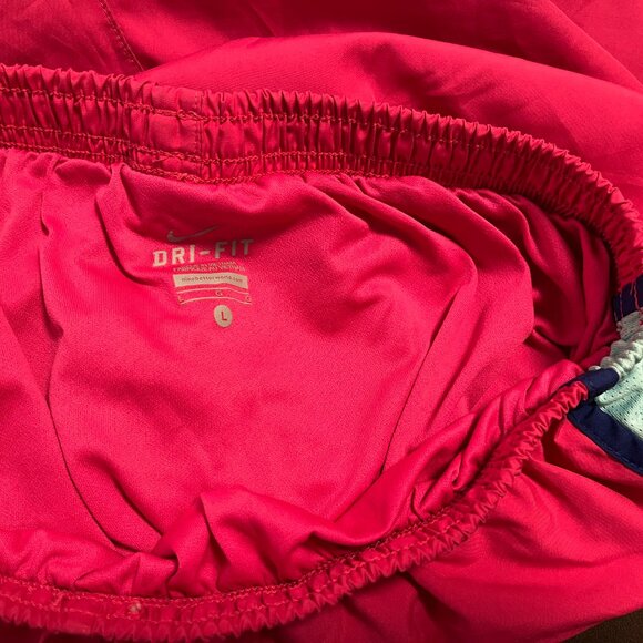 Nike Women's Dri-Fit Pink and Blue Running Shorts - Size Large - Picture 2 of 3